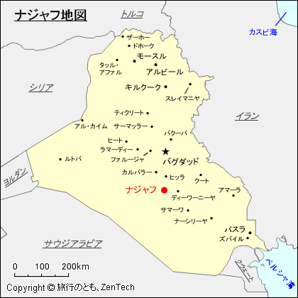 ナジャフ地図