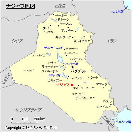 ナジャフ地図