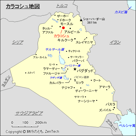 カラコシュ地図