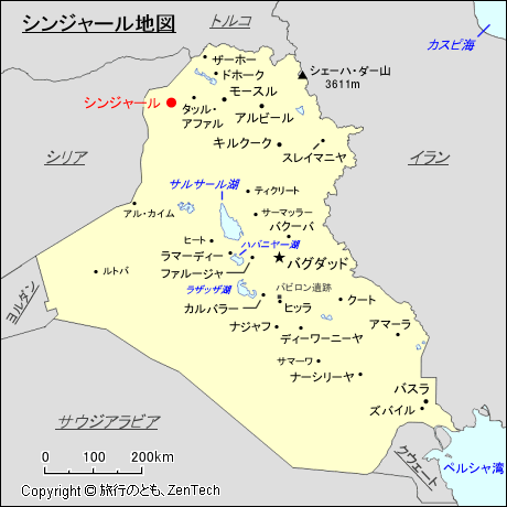 シンジャール地図