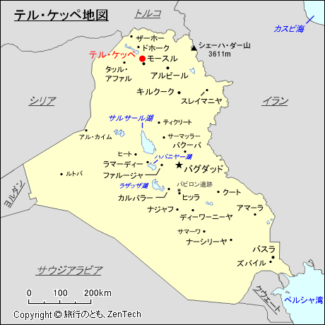 テル・ケッペ地図