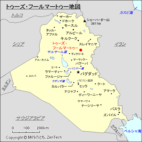 トゥーズ・フールマートゥー地図