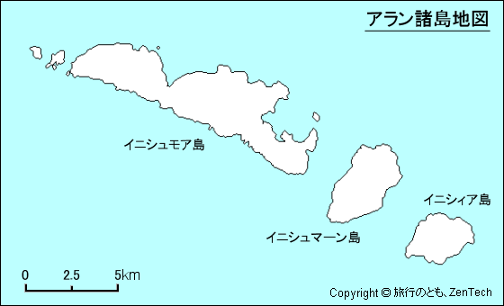 アラン諸島地図