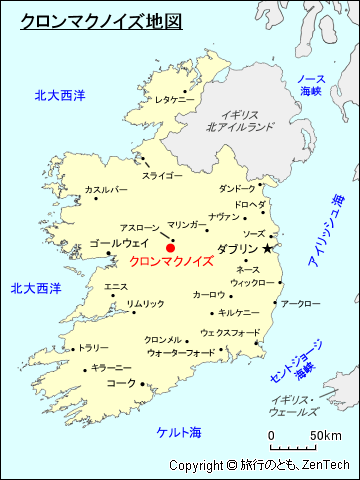 クロンマクノイズ地図