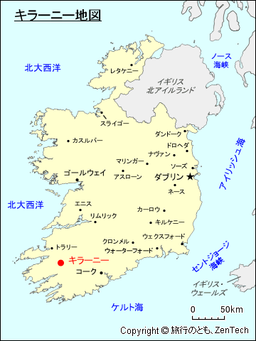 キラーニー地図