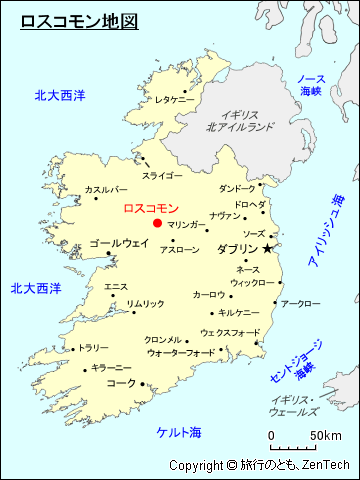 ロスコモン地図