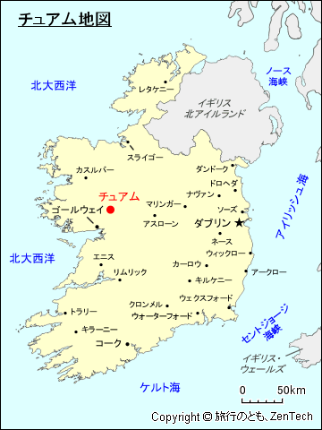 チュアム地図