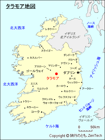 タラモア地図