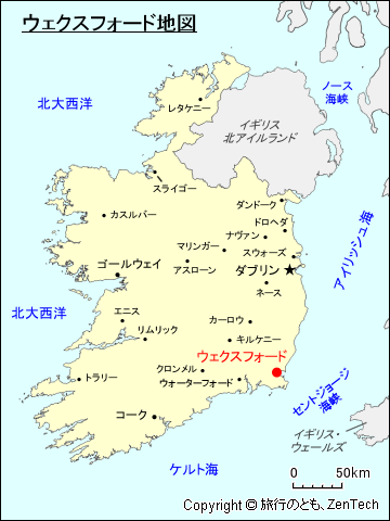 ウェックスフォード地図