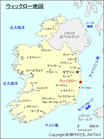 ウィックロー地図