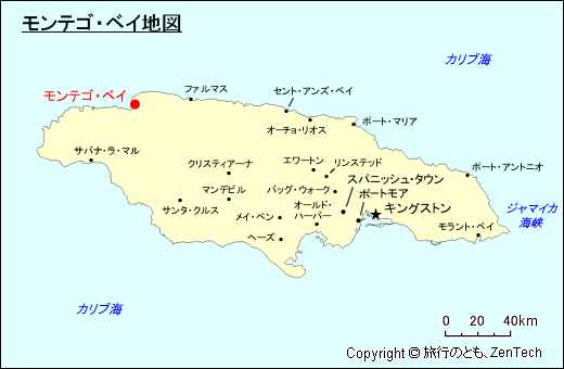 モンテゴ・ベイ地図