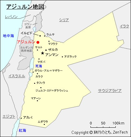アジュルン地図