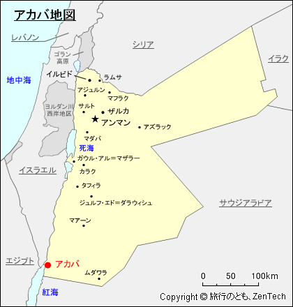 アカバ地図