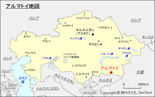 アルマトイ地図