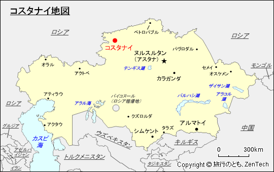 コスタナイ地図