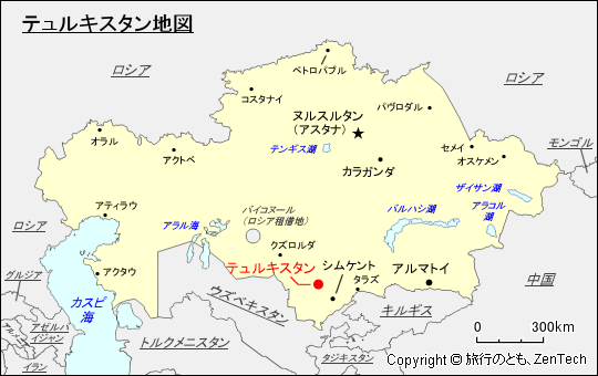 テュルキスタン地図