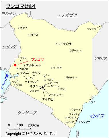 ブンゴマ地図