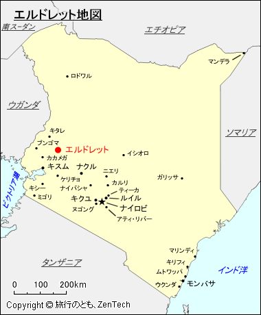 エルドレット地図