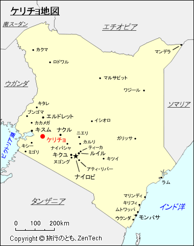 ケリチョ地図