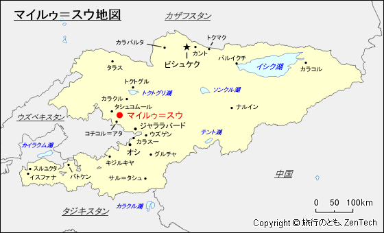 マイルゥ＝スウ地図