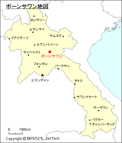 ポーンサワン地図