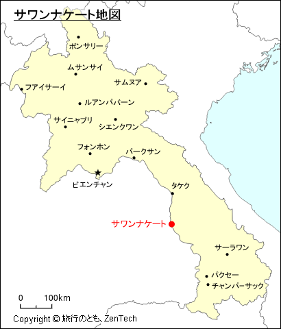 サワンナケート地図