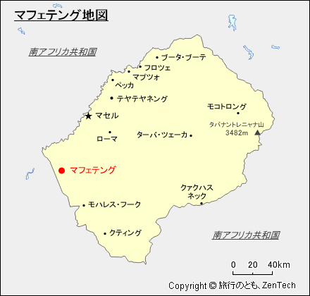 マフェテング地図