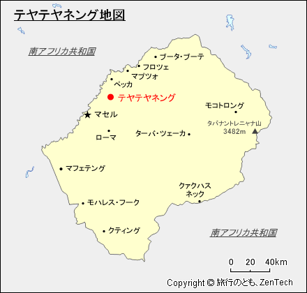 テヤテヤネング地図