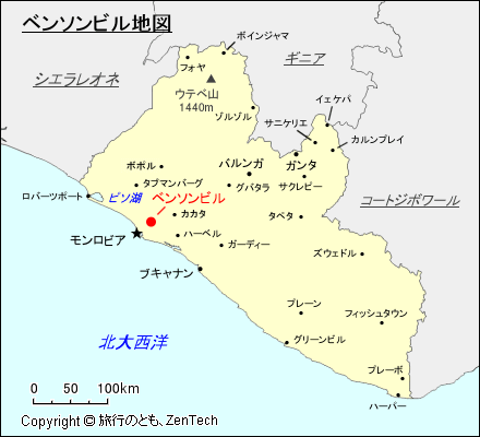 ベンソンビル地図