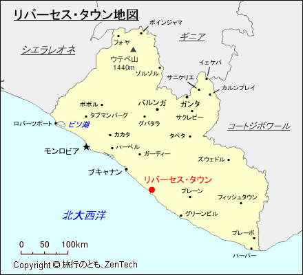 リバーセス・タウン地図