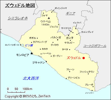 ズウェドル地図