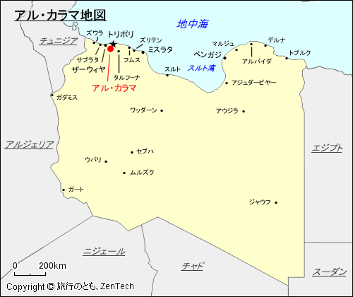 アル・カラマ地図