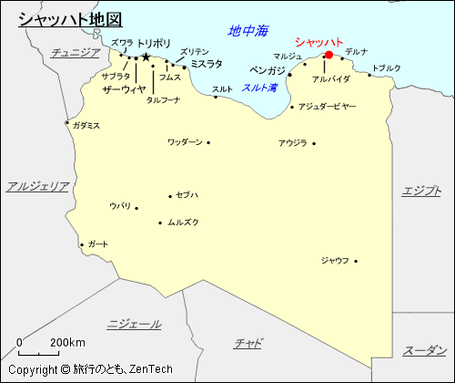 シャッハト地図