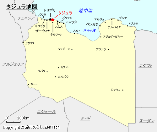 タジュラ地図