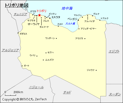 トリポリ地図