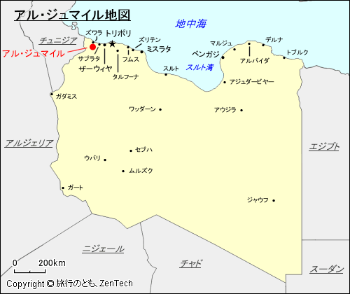 アル・ジュマイル地図