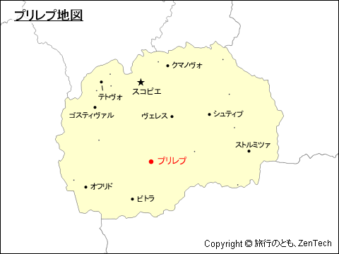 プリレプ地図