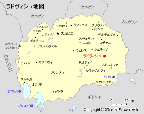 ラドヴィシュ地図