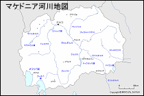 マケドニア河川地図