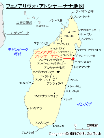 フェノアリヴォ・アトシナーナナ地図