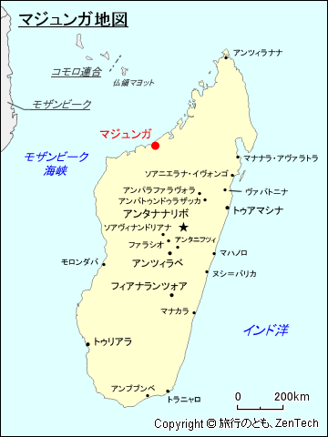 マジュンガ地図