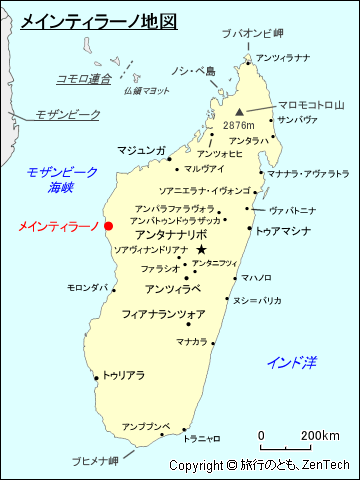 メインティラーノ地図