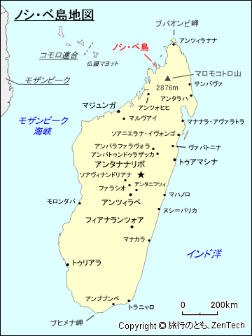 ノシ・ベ島地図
