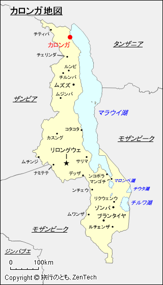 カロンガ地図