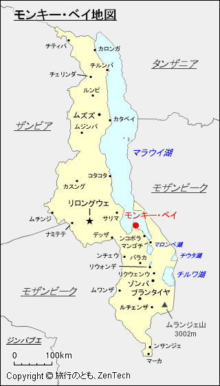 モンキー・ベイ地図