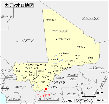 カディオロ地図