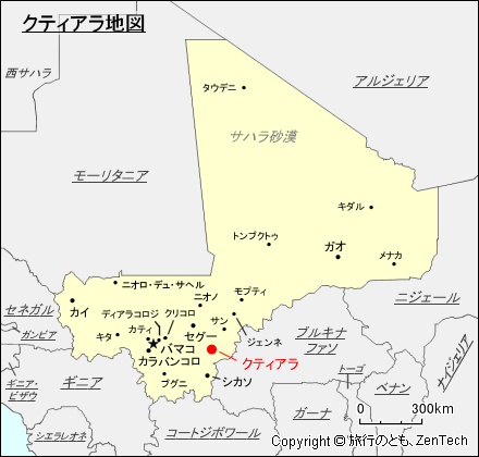 クティアラ地図