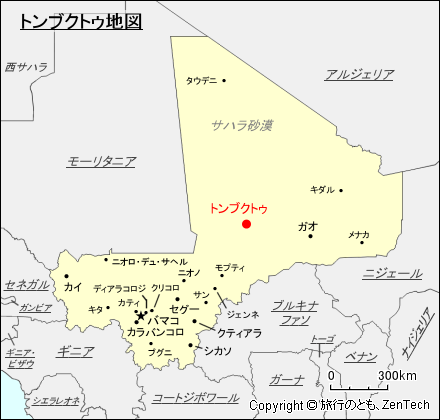 トンブクトゥ地図