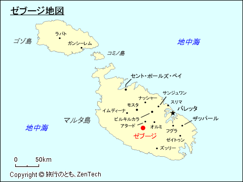 ゼブージ地図