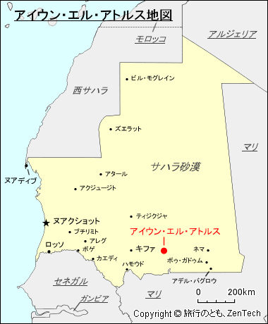 アイウン・エル・アトルス地図